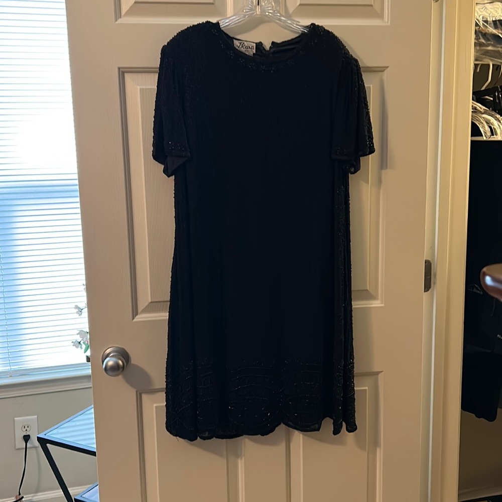 Beautiful Black Beaded Cocktail Dress